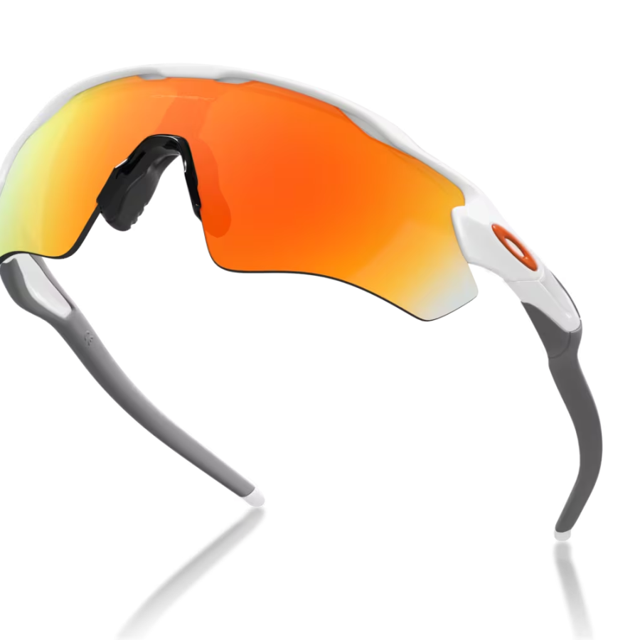 Radar® EV Path® - ciclismo - Lenti Fire Iridium, montatura bianca lucida OL1002